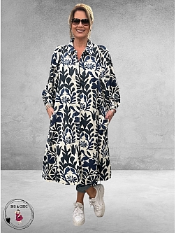 Gozzip Jurk Nelly Blue Print